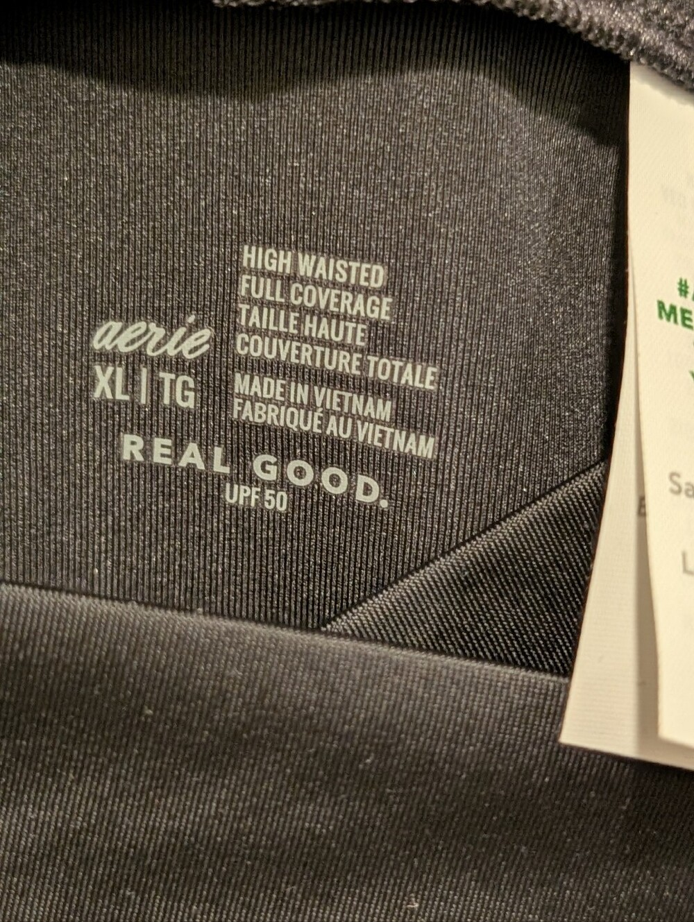 NWT Aerie XL Black High-Rise Crossover Bikini Bottoms - Picture 3 of 4